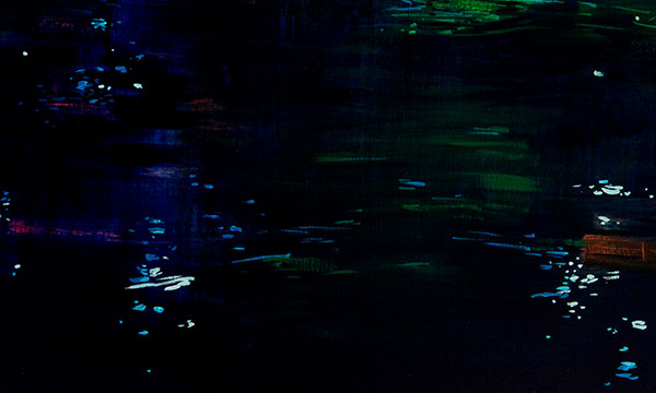 Details of the ocean at night